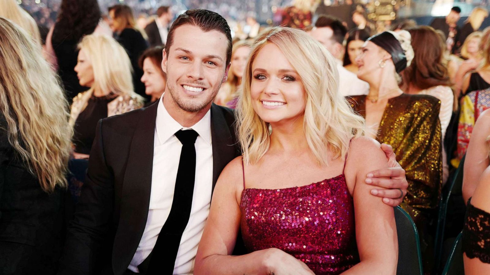 PHOTO: Brendan McLoughlin and Miranda Lambert attend the 54th Academy Of Country Music Awards in Las Vegas, April, 7, 2019.