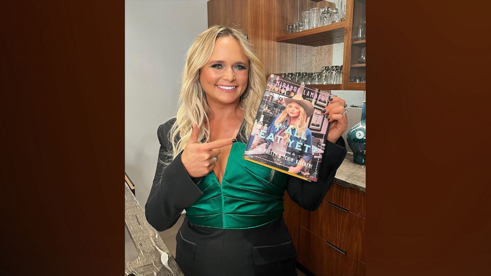 PHOTO: In this image posted to her Instagram account, Miranda Lambert poses with her new cookbook.