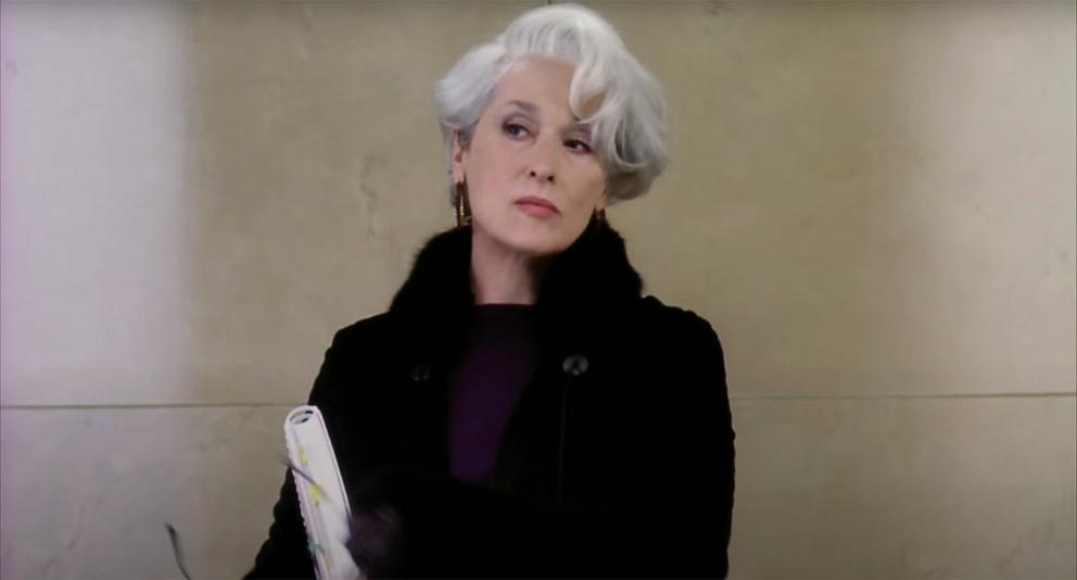 PHOTO: Meryl Streep, as Miranda Priestly, is seen in the trailer for the 2006 film "The Devil Wears Prada."