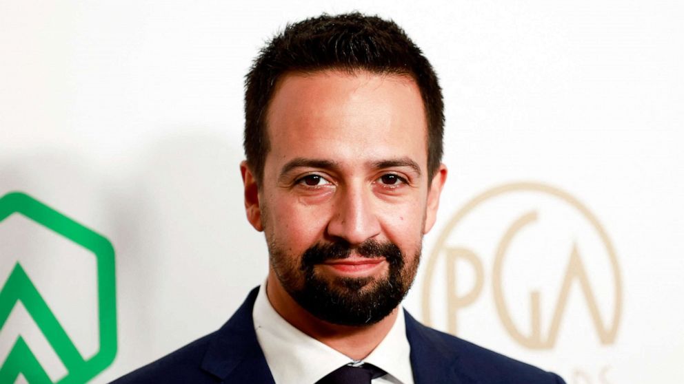 PHOTO: In this file photo taken on March 19, 2022, U.S. director-producer Lin-Manuel Miranda arrives for the 33rd Annual Producers Guild Awards at the Fairmont Century Plaza in Los Angeles.