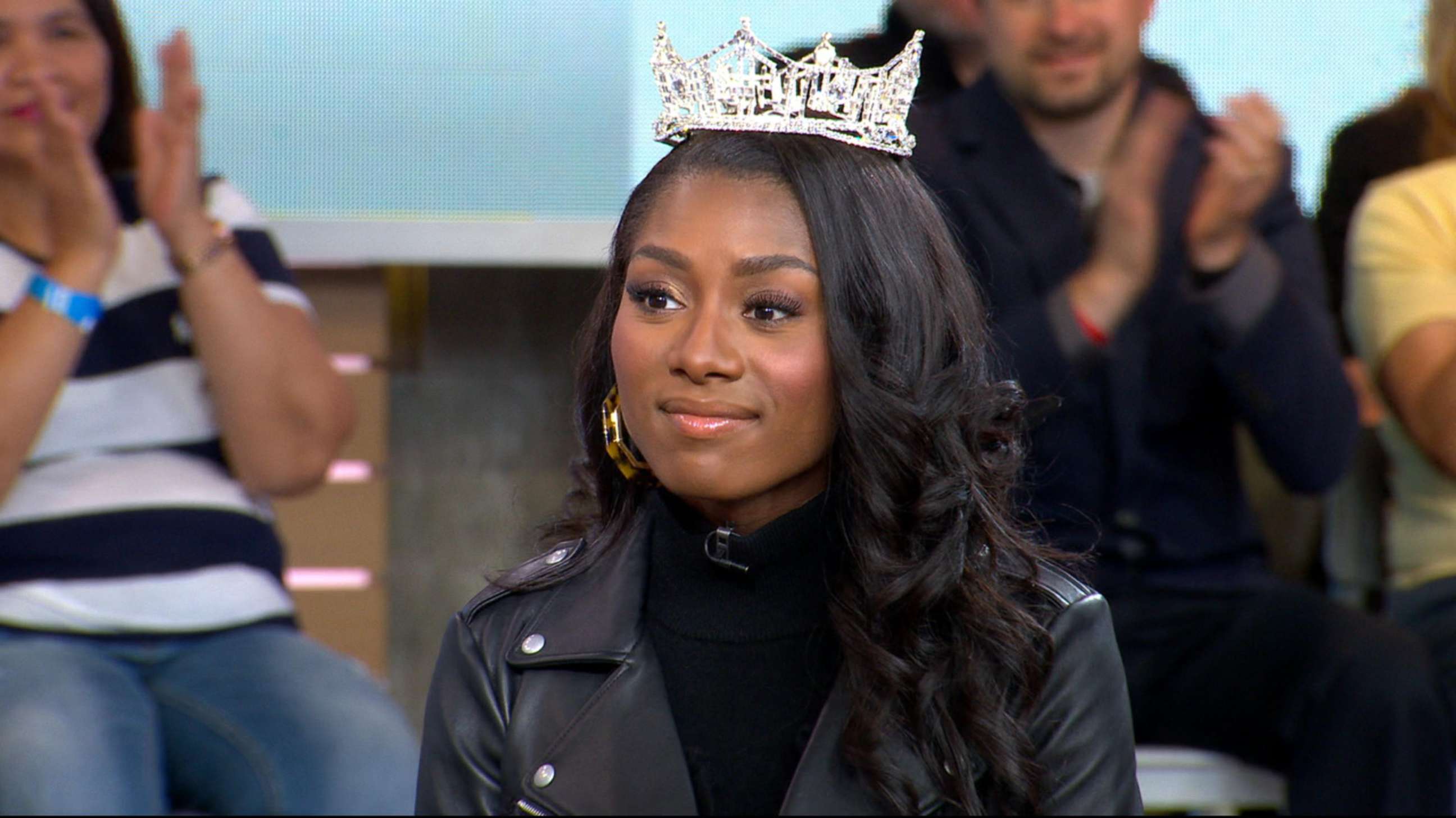 PHOTO: Miss America Nia Franklin appears on "Good Morning America," Sept. 11, 2018, days after winning the title.