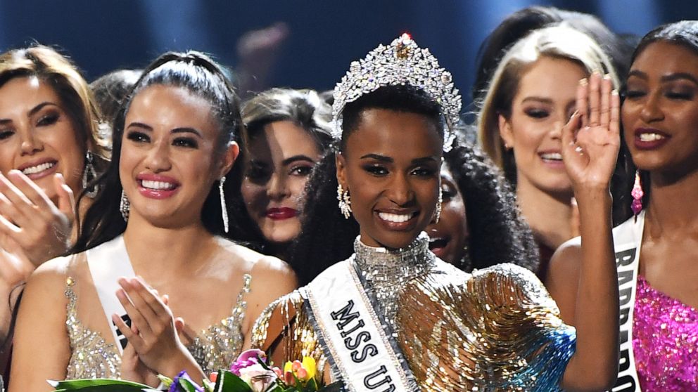 PHOTO: Zozibini Tunzi of South Africa was crowned Miss Universe Sunday and became one of four black women currently reigning as a beauty pageant winner.