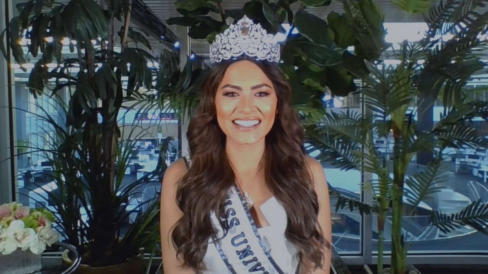 PHOTO: Andrea Meza, the newly-crowned Miss Universe 2021, appears on ABC's "Good Morning America," May 17, 2021.