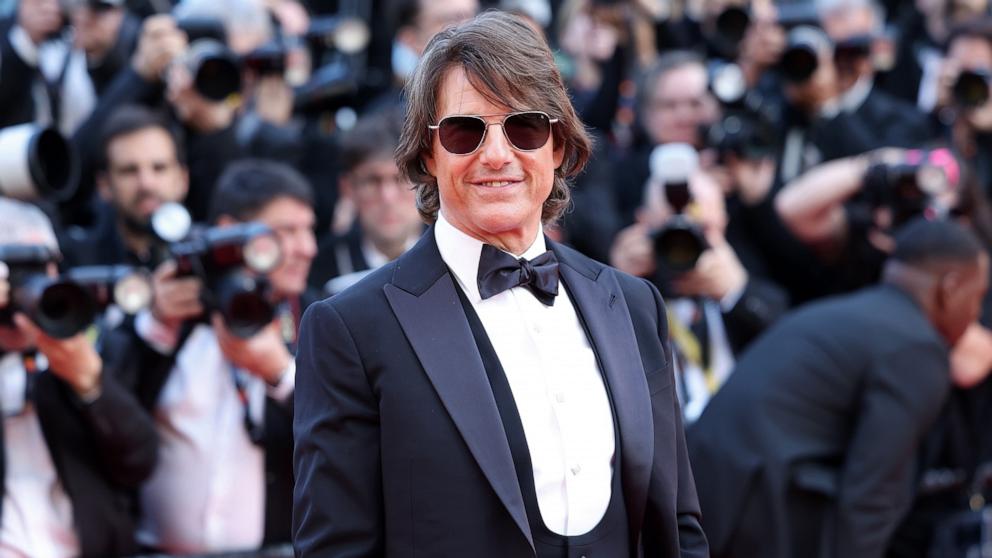 PHOTO: Tom Cruise attends the "Mission Impossible - The Final Reckoning" red carpet at the 78th annual Cannes Film Festival at Palais des Festivals on May 14, 2025 in Cannes, France.