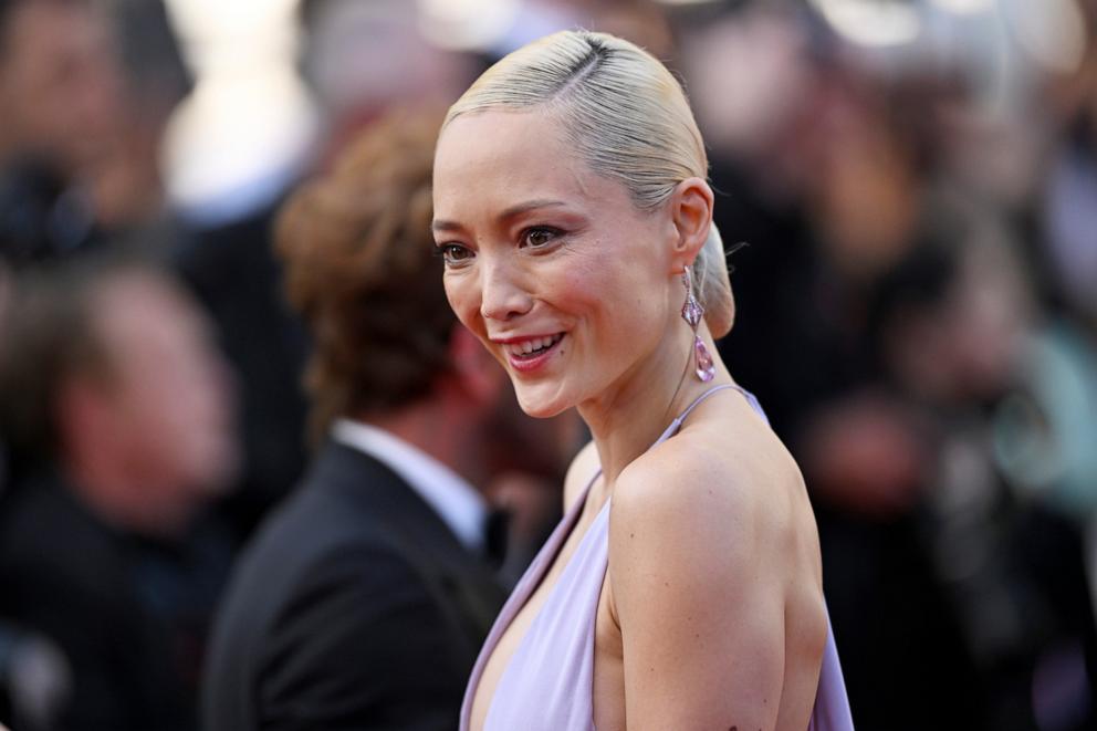 PHOTO: Pom Klementieff attends the "Mission Impossible - The Final Reckoning" red carpet at the 78th annual Cannes Film Festival at Palais des Festivals on May 14, 2025 in Cannes, France.