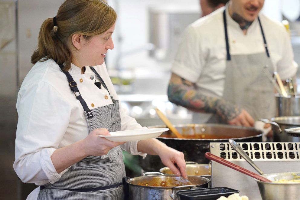 PHOTO: Chef Missy Robbins leads Lilia: Fatto a Mano class at The 8th Annual New York Culinary Experience, April 16, 2016, in New York. 