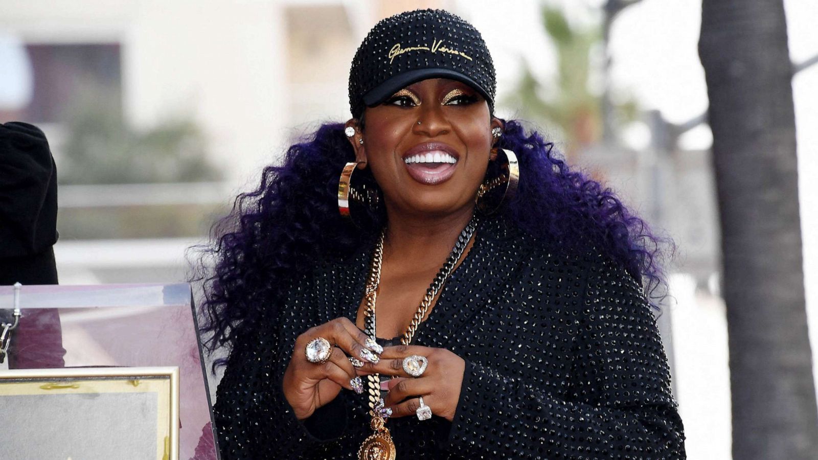 PHOTO: FILE - US hip hop recording artist Missy Elliott smiles during the ceremony to honor her with the 2,708th star on the Hollywood Walk of Fame in Los Angeles, Nov. 8, 2021.