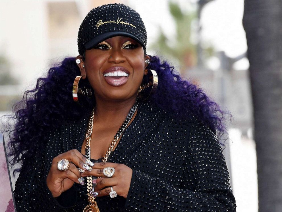 PHOTO: FILE - US hip hop recording artist Missy Elliott smiles during the ceremony to honor her with the 2,708th star on the Hollywood Walk of Fame in Los Angeles, Nov. 8, 2021.