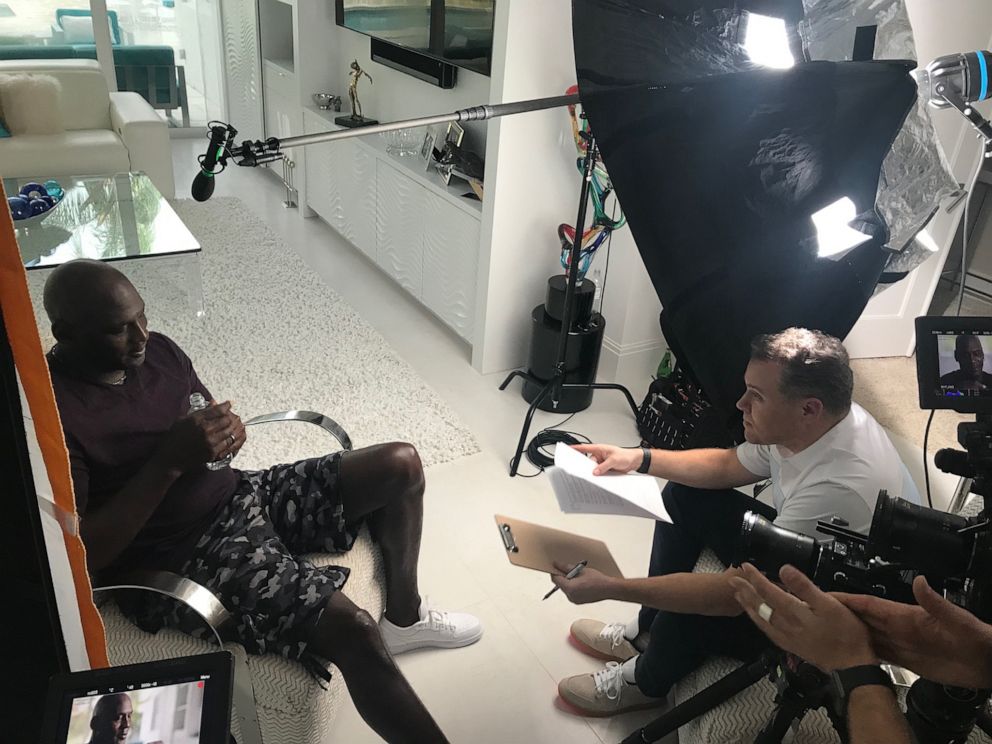 PHOTO: An undated photo shows Michael Jordan sitting during an Interview for the new documentary film, "The Last Dance."