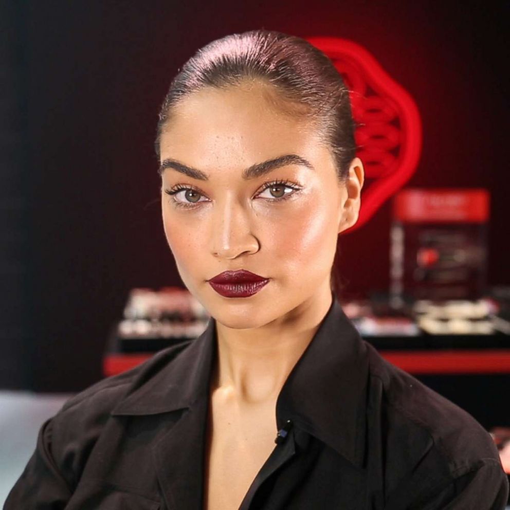 PHOTO: Model Shanina Shaik with makeup by Patrick Ta.