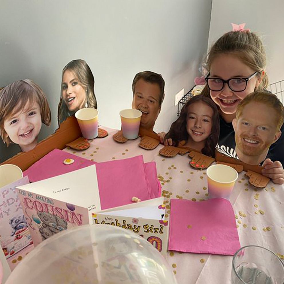VIDEO: 10-year-old celebrates her quarantine birthday with the cast of 'Modern Family' 