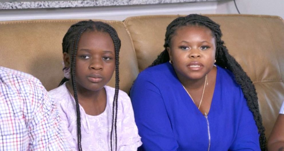 PHOTO: Ebody Washington's daughters, Moriah and Saige, speak with ABC News. 