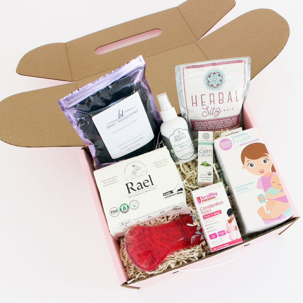 PHOTO: Mombox offers postpartum care kits for new moms.