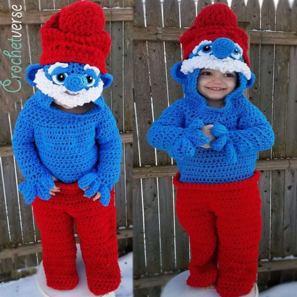 PHOTO: Stephanie Pokorny of Mentor, Ohio, has crocheted some impressive creations for her sons, Jack, 4 and Jacob, 7.