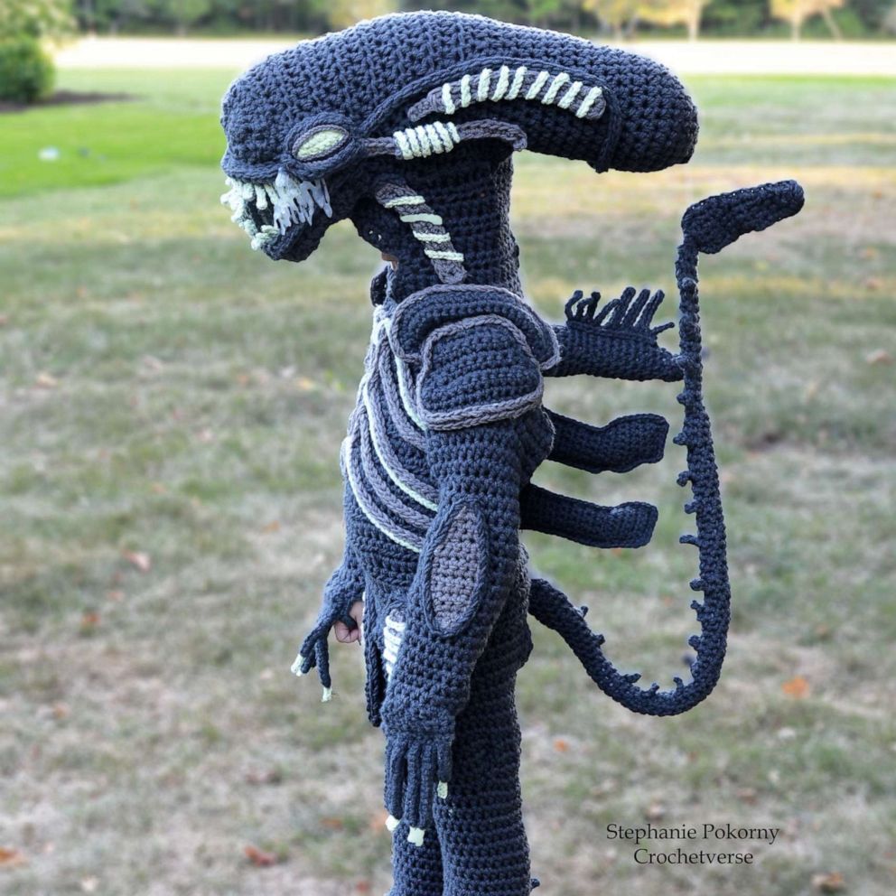 VIDEO: Mom crochets the most epic Halloween costumes for her boys 