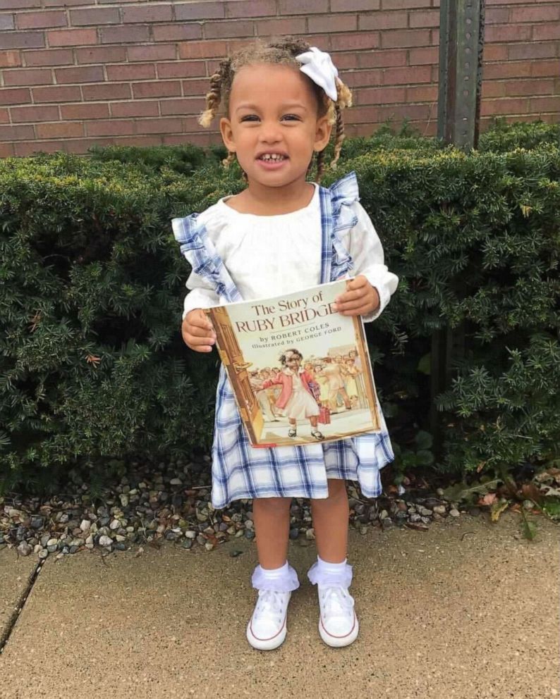 PHOTO: Taylor Trotter of Grand Rapids, Michigan, and her 5-year-old Paisley have  executed their Black History Month project where Paisley portrays an influential person of color every day.