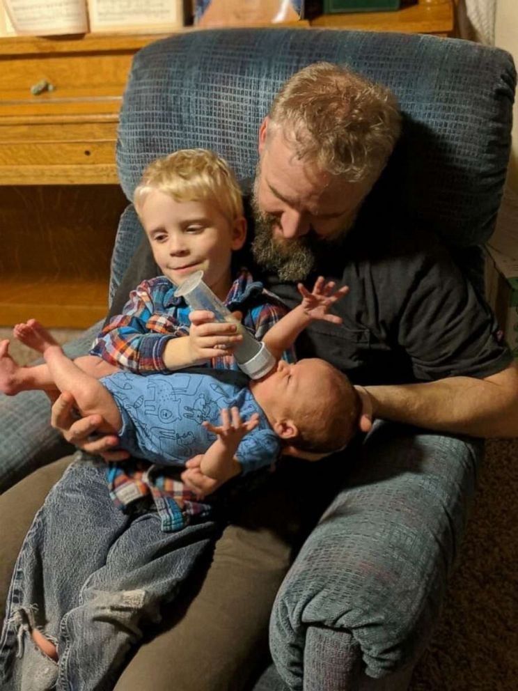 PHOTO: On Dec. 29, Kathleen and Jesse Thorson of Medford, Oregon, welcomed their fourth child, a boy named Teddy.