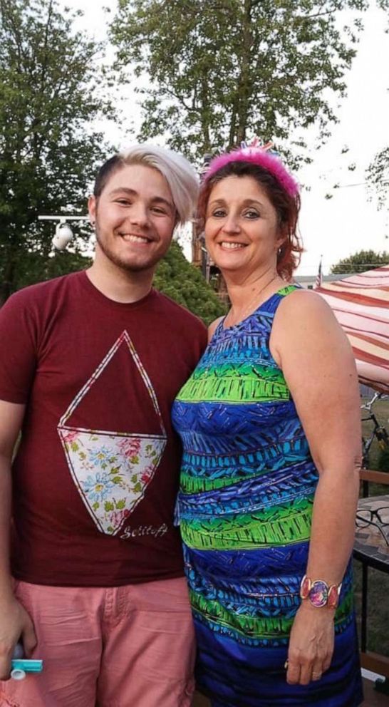 PHOTO: Clay Agnew pictured with mother, Lori Praydick Agnew.