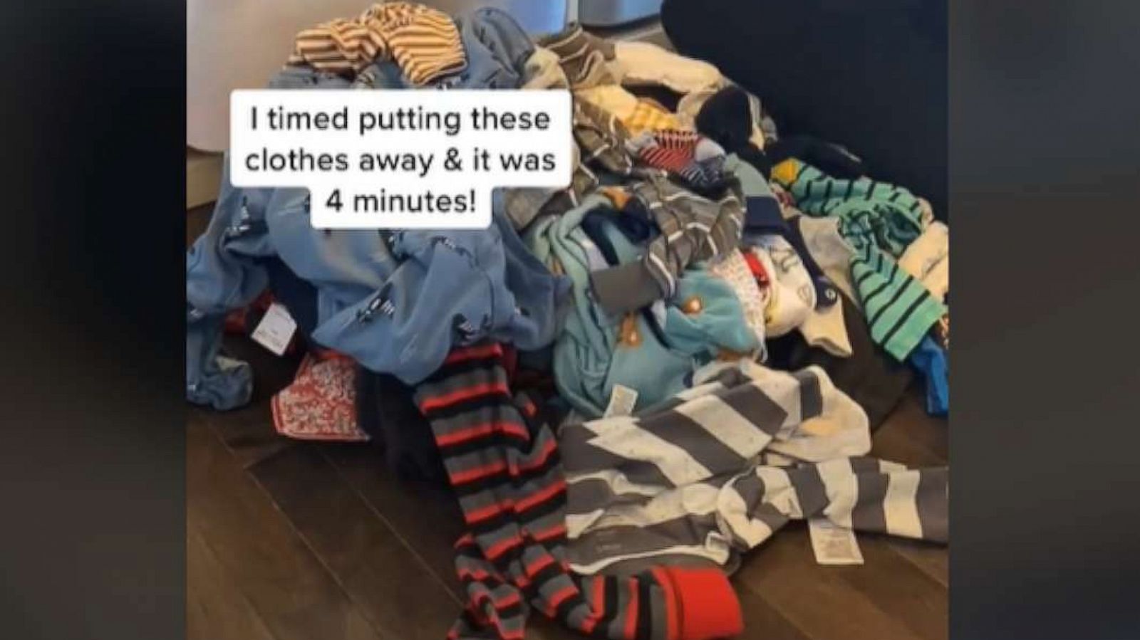 PHOTO: In a video viewed by 3.5 million on TikTok, a mom of two named Courtney Bavis of New Brunswick, Canada, shared the reasons why she's opted for a no-fold laundry method.