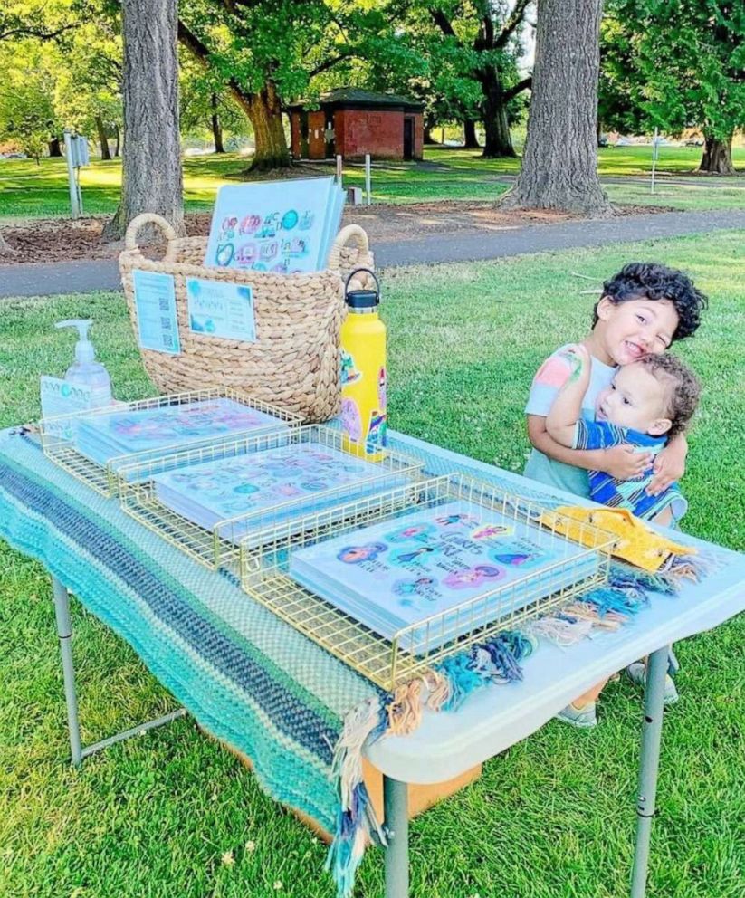 PHOTO: Taimani Reed of Portland, Oregon, is a photographer, brand designer and an illustrator. The mom of two launched her project, "A is for Ally"--a collection of art. Seen in this recent photo are Reed's two sons, ages 3 and 1.