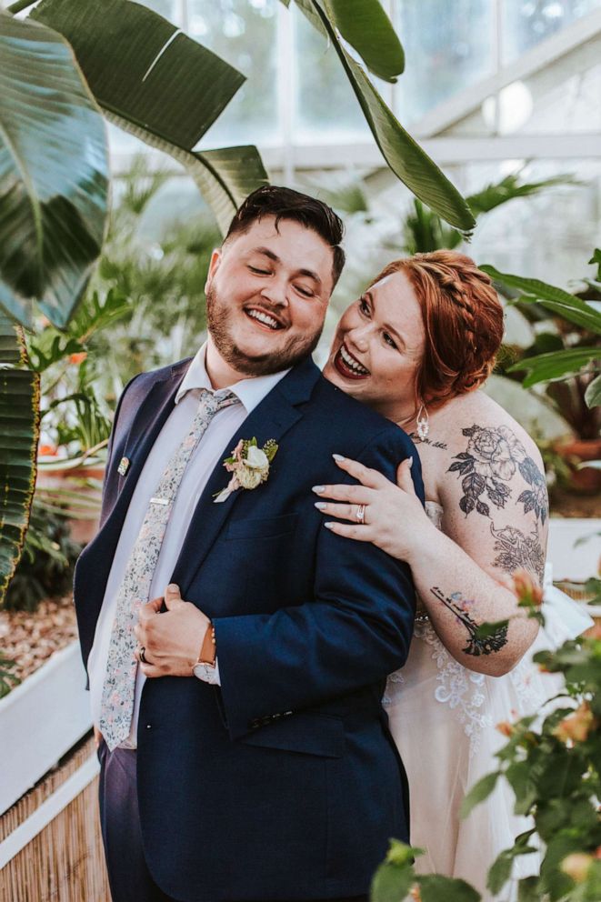 PHOTO: Haley and Sam Hedrick of Tulsa, Oklahoma, married on June 2, 2019. 