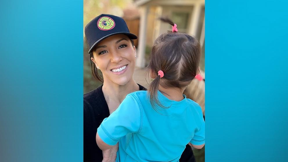 PHOTO: Briana Cap is a mom of two young children, a 4-year-old and a 2-year-old. Cap shared a viral post thanking a California firefighter who gave her a helping hand amid the ongoing Los Angeles area wildfires.