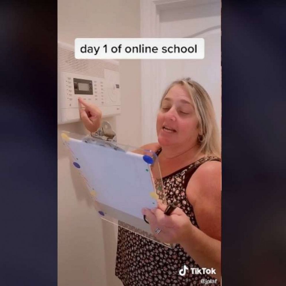 VIDEO: Mom's daily remote learning morning announcements are hilarious 