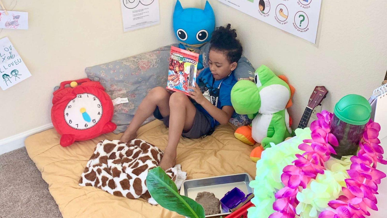 PHOTO: Nikki Mullen-Cruz of Chicago built a special space for her 6-year-old son, Kalev, for whenever he needs to reset his emotions.