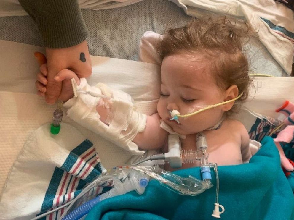 PHOTO: Fiona Bell, 1, tested positive for COVID-19 on April 2, 2021. She is being treated at University of Michigan's CS Mott Children's Hospital in Ann Arbor.