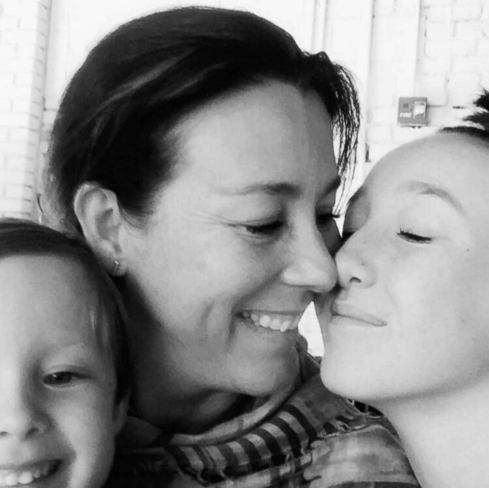 PHOTO: Kate Lacroix, a mom of two from Colorado, pictured with her children Mila, 4 and Harper, 14, in an undated photo.