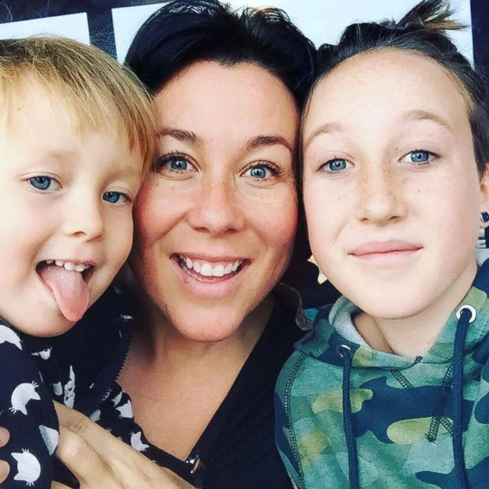 PHOTO: Kate Lacroix, a mom of two from Colorado, is pictured with her children Mila, 4 and Harper, 14, in an undated photo. Kate Lacroix is raising money to cover Boulder Valley School District lunch money debt of $232,000.