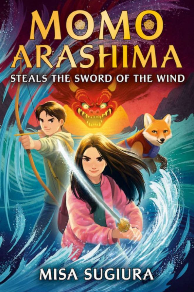 PHOTO: The book cover of "Momo Arashima Steals the Sword of the Wind" by Misa Sugiura.