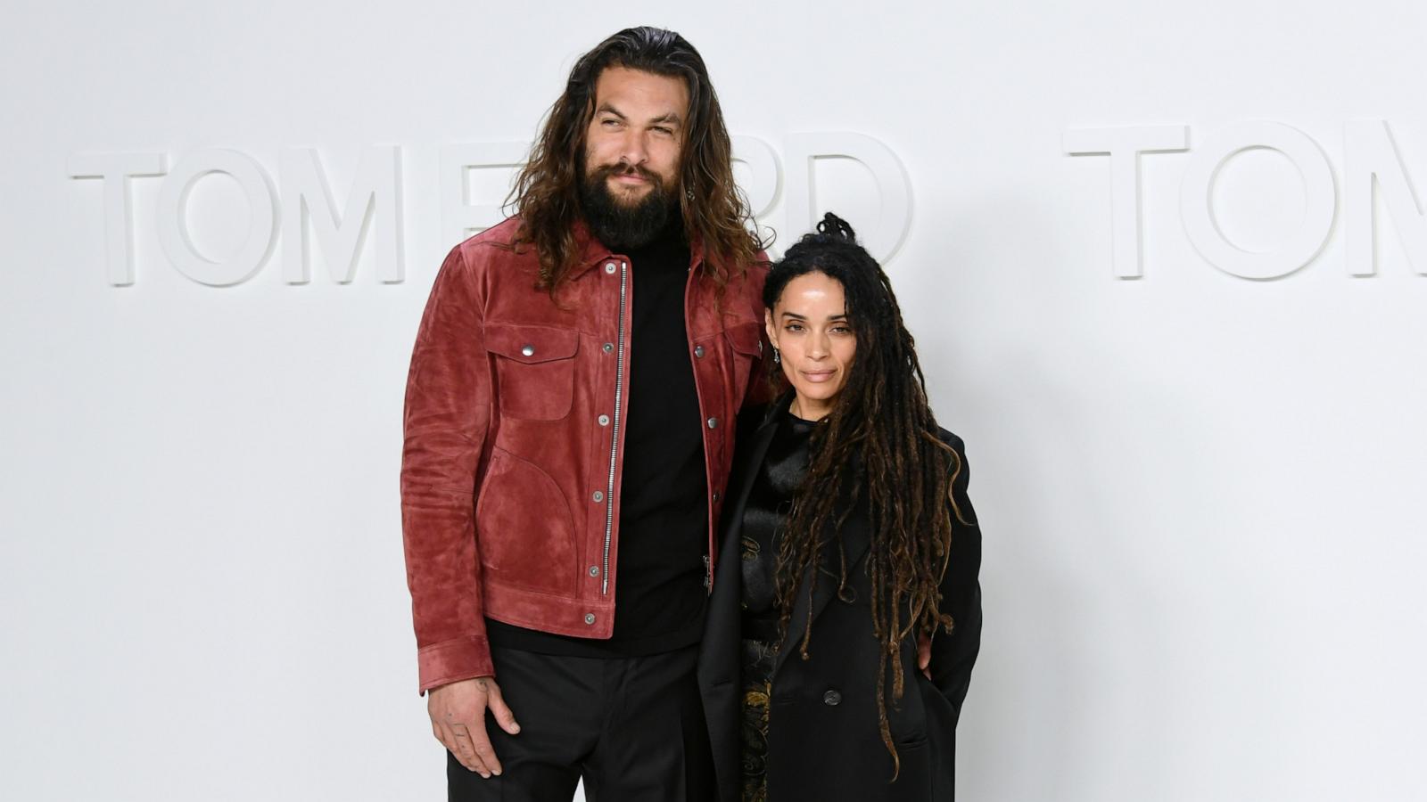 PHOTO: Jason Momoa and Lisa Bonet attend the Tom Ford AW20 Show at Milk Studios, Feb. 7, 2020, in Hollywood, Calif.