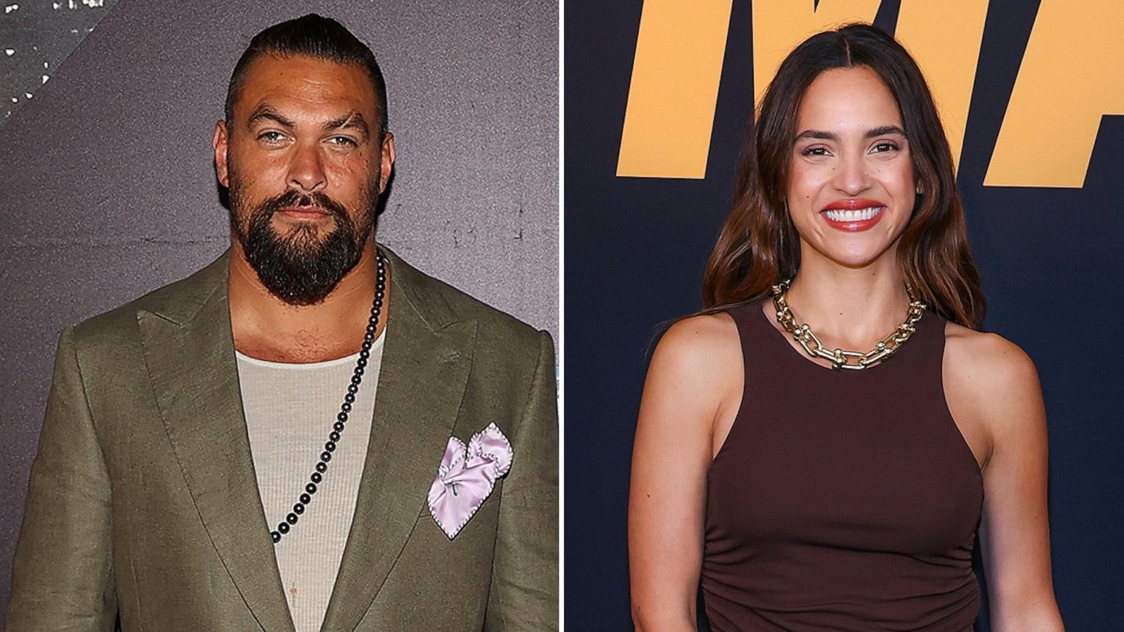 PHOTO: Jason Momoa attends a FAST X Special New Zealand Fan Screening, May 13, 2023, in Auckland, New Zealand. Adria Arjona attends a photo call celebrating Netflix's new film "Hit Man" at Four Seasons Hotel, May 17, 2024, in Austin, Texas.