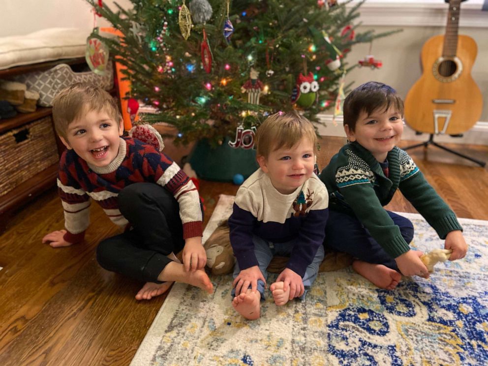 PHOTO: In 2018, KC and Lena Currie, of Sudbury, Mass., officially adopted Joey, now 3. One year later, they adopted Joey's biological brothers, Logan, 2 and Noah, 1, on National Adoption Day, Nov. 23.