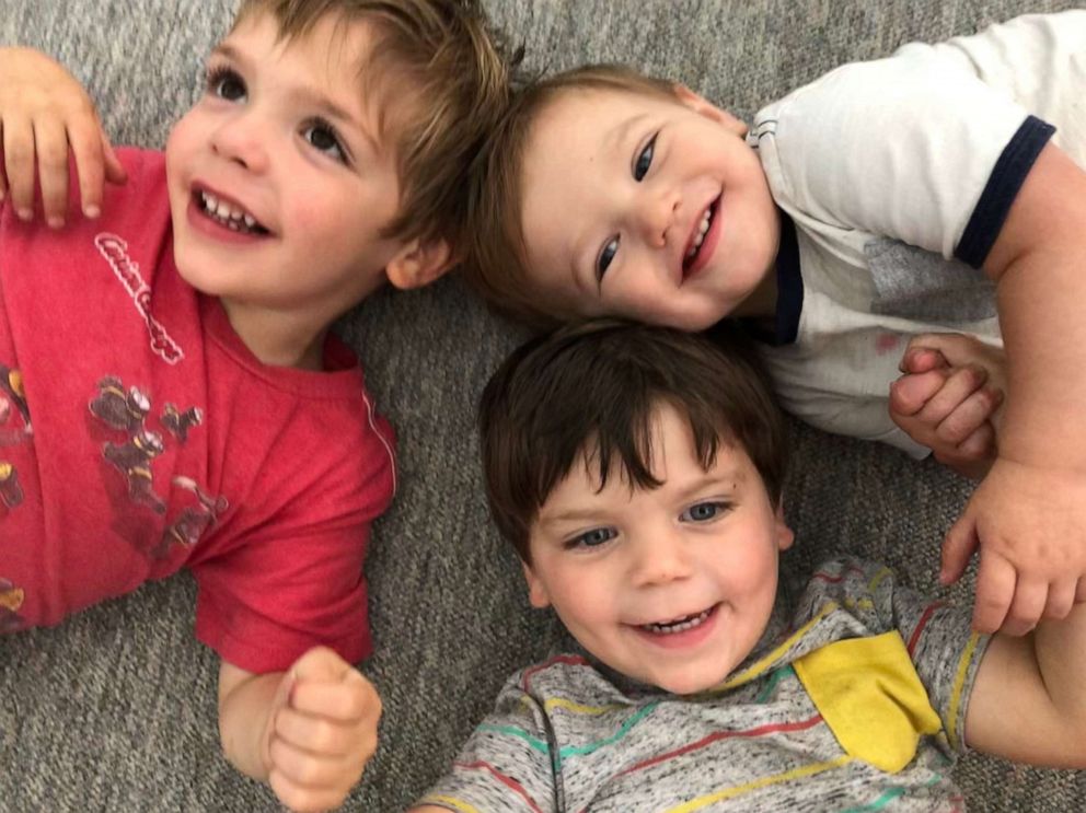 PHOTO: In 2018, KC and Lena Currie, of Sudbury, Mass., officially adopted Joey, now 3. One year later, they adopted Joey's biological brothers, Logan, 2 and Noah, 1, on National Adoption Day, Nov. 23.
