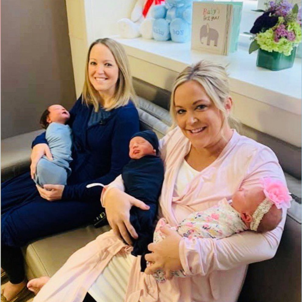Twin Sisters Give Birth On Same Day With The Same Doctor Plus One Had Twins Good Morning