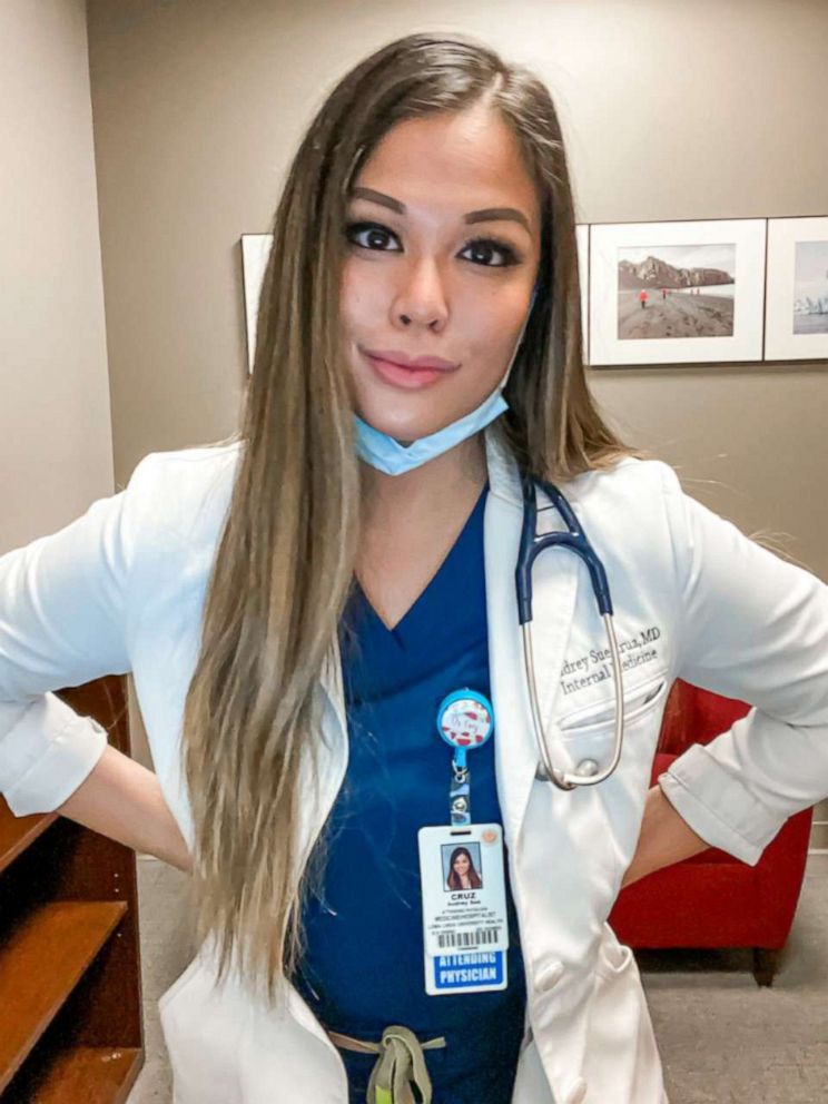 PHOTO: Dr. Audrey Cruz of Loma Linda, Cali., has been separated from her 9-month-old baby while working on the same floor as patients with COVID-19.