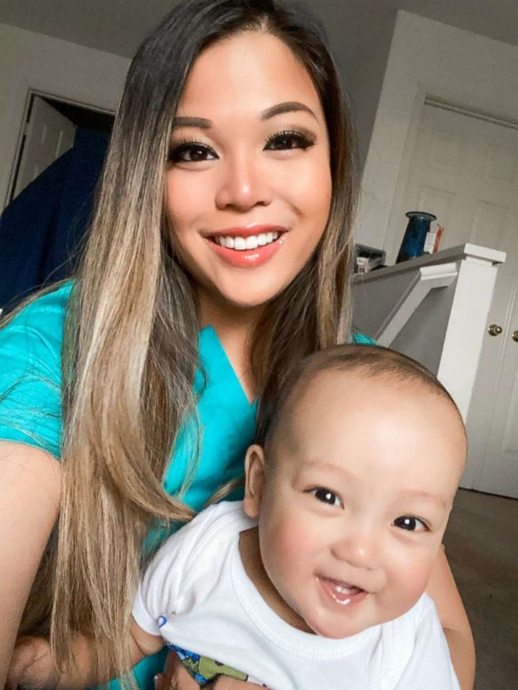 PHOTO: Dr. Audrey Cruz of Loma Linda, Cali., has been separated from her 9-month-old baby while working on the same floor as patients with COVID-19.