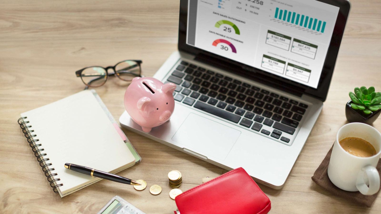 PHOTO: A laptop on desk is seen here in this undated stock image.