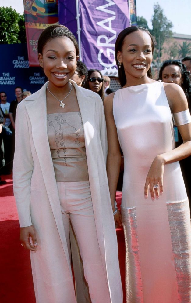 PHOTO: Brandy, left, and Monica attend the 41st annual Grammy awards, Feb. 24, 1999, in Los Angeles.