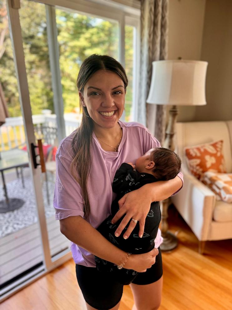 PHOTO: Monica Serra holds her son Roman.