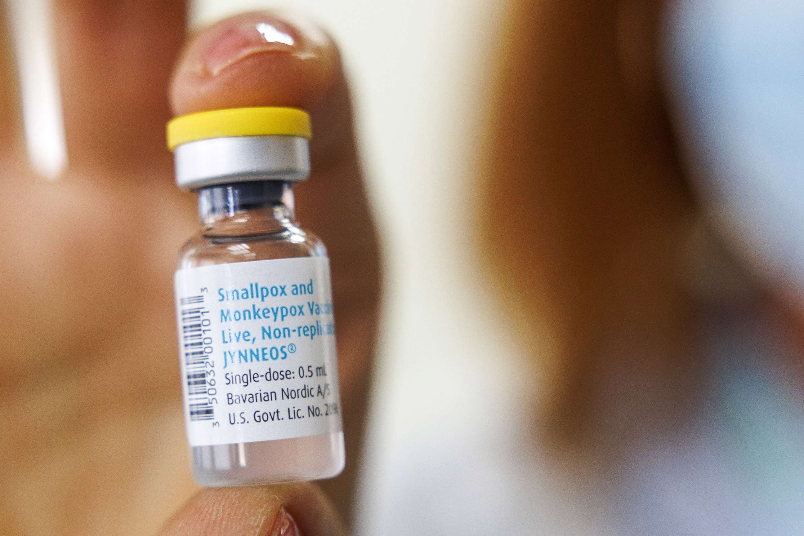 PHOTO: A health worker handles a vial of the Bavarian Nordic A/S Jynneos monkeypox vaccine at the Calit Medical Center in Tel Aviv, Israel, July 31, 2022. 