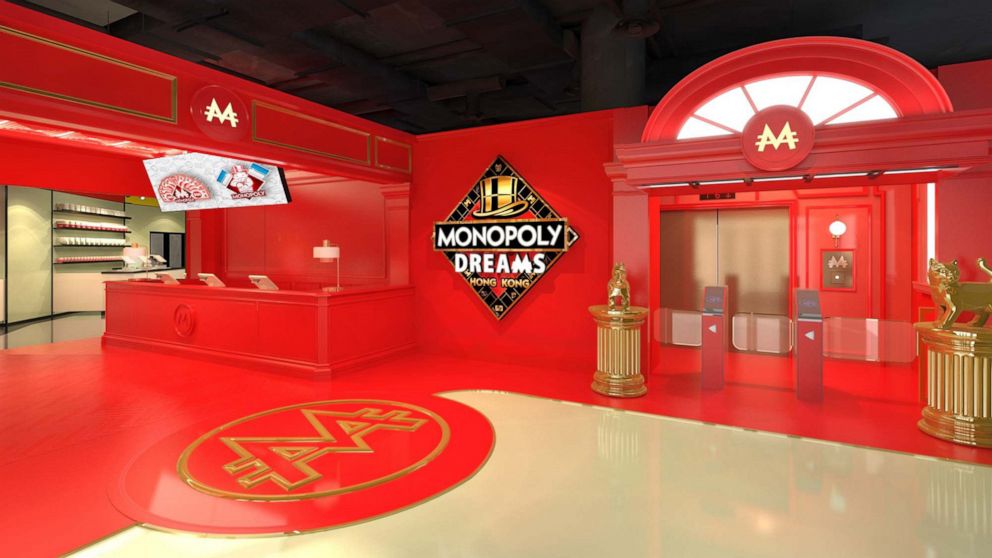 The entrance to Monopoly Dreams, a Monopoly-themed attraction scheduled to open at a shopping center complex in Hong Kong in 2019, is pictured in an undated handout photo.