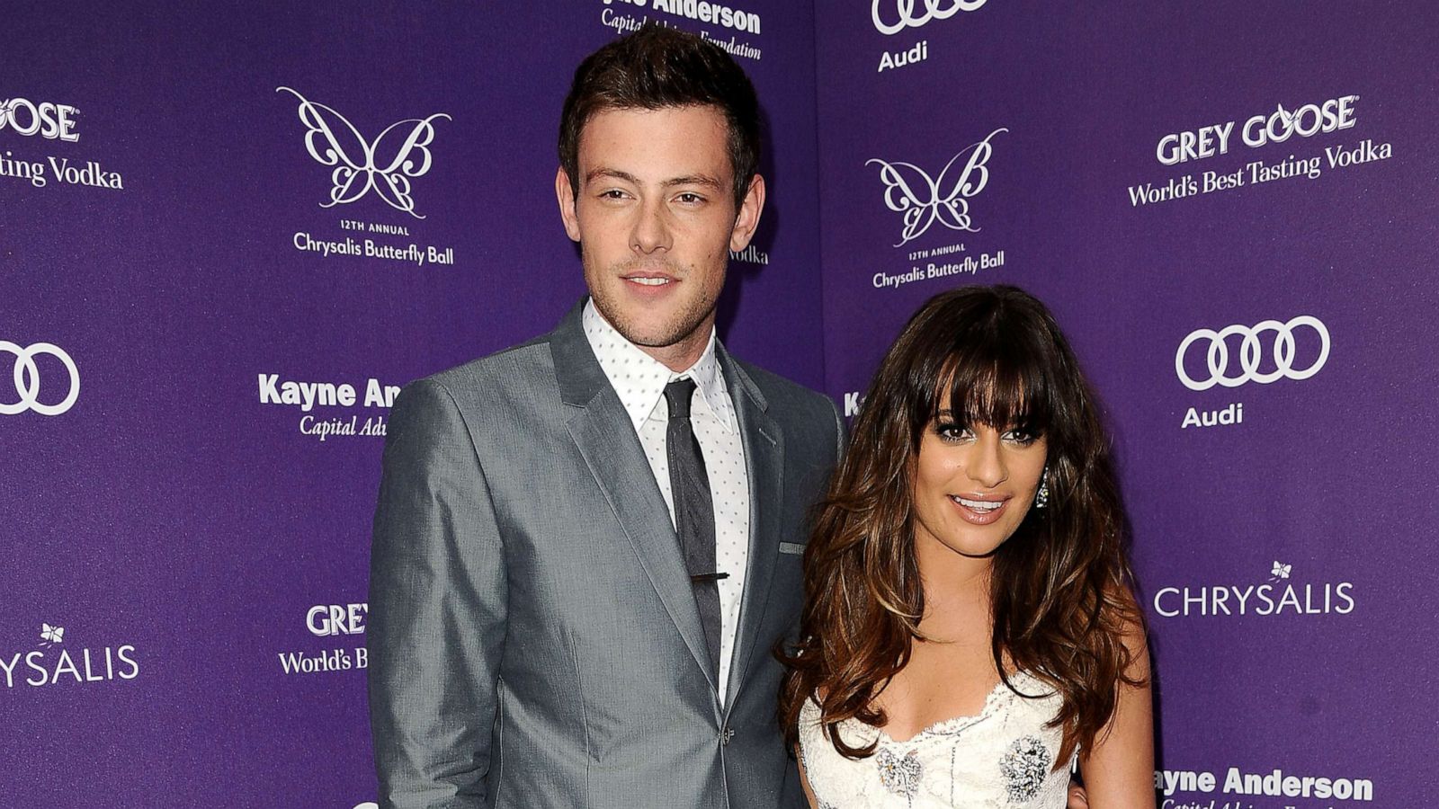 PHOTO: Cory Monteith and actress Lea Michele attend the 12th annual Chrysalis Butterfly Ball on June 8, 2013 in Los Angeles.