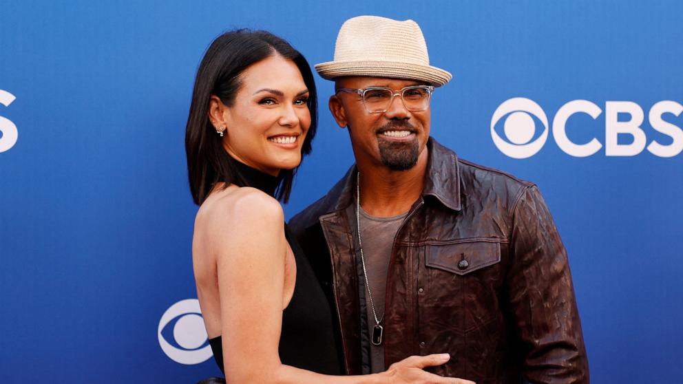 PHOTO: Jesiree Dizon and Shemar Moore attend a celebration of the announcement of CBS's new Fall schedule at Paramount Studios in Hollywood, May 2, 2024. 