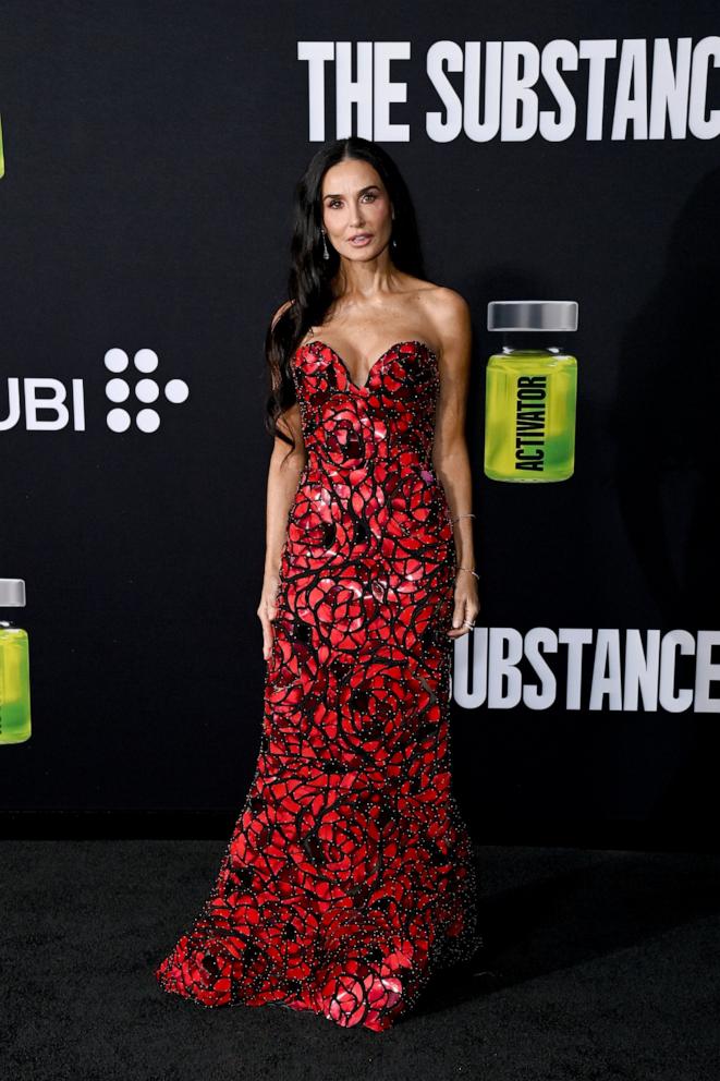 PHOTO: Demi Moore attends the Los Angeles Premiere of "The Substance" at Directors Guild Of America on Sept 16, 2024 in Los Angeles.