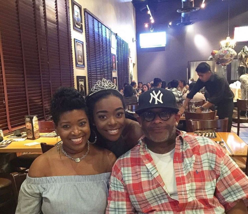 PHOTO: Morgan Newton, 19, a sophomore at Howard University in Washington D.C., is seen in an undated photo with her parents, Movita and Craig Newton. 