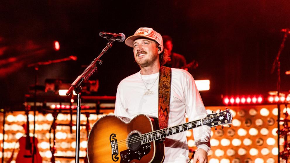 PHOTO: In this Sept. 20, 2024, file photo, Morgan Wallen performs onstage in Knoxville, Tennessee. 