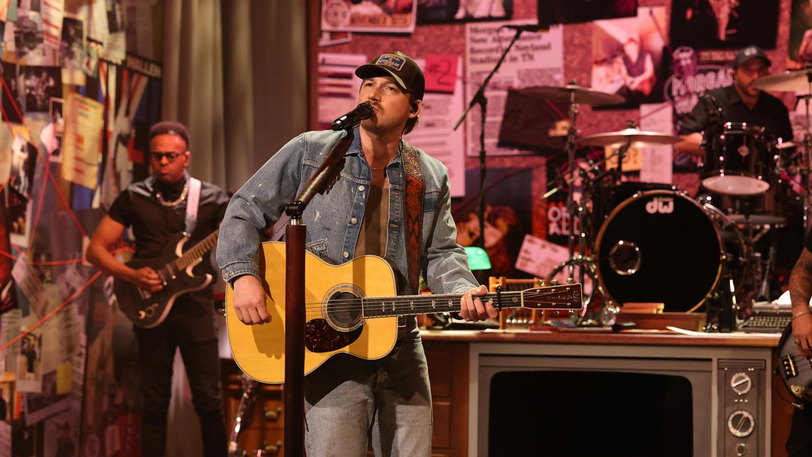 PHOTO: In this March 29, 2025, file photo, Morgan Wallen performs "I'm the Problem," on SNL, in New York.